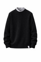 Waffle Knit Crew Sweater