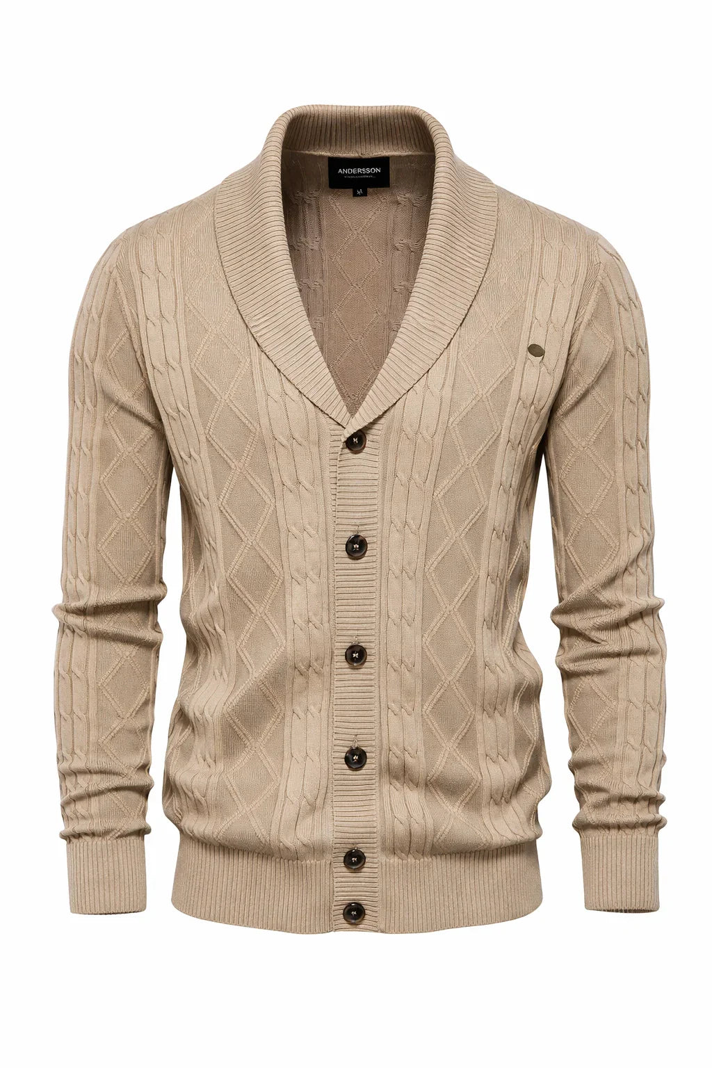 Harlington Argyle Knit Cardigan