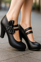 Bella Bow Heels Soft Beige