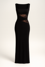 Lace Patchwork Backless Bodycon Dress