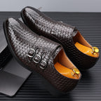Vourio Trenza Leather Loafers