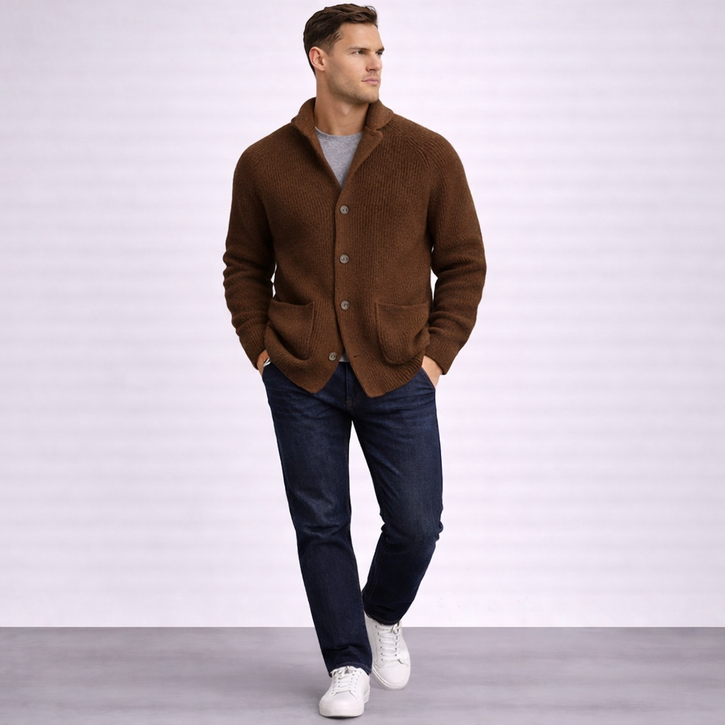 Quentin Ribbed Cardigan