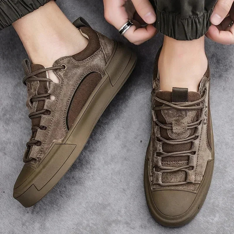 UrbanEdge Leather Sneakers