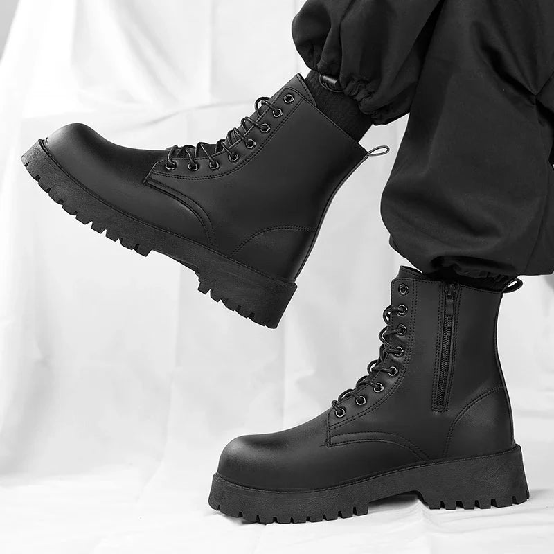 Apex Leather Combat Boots