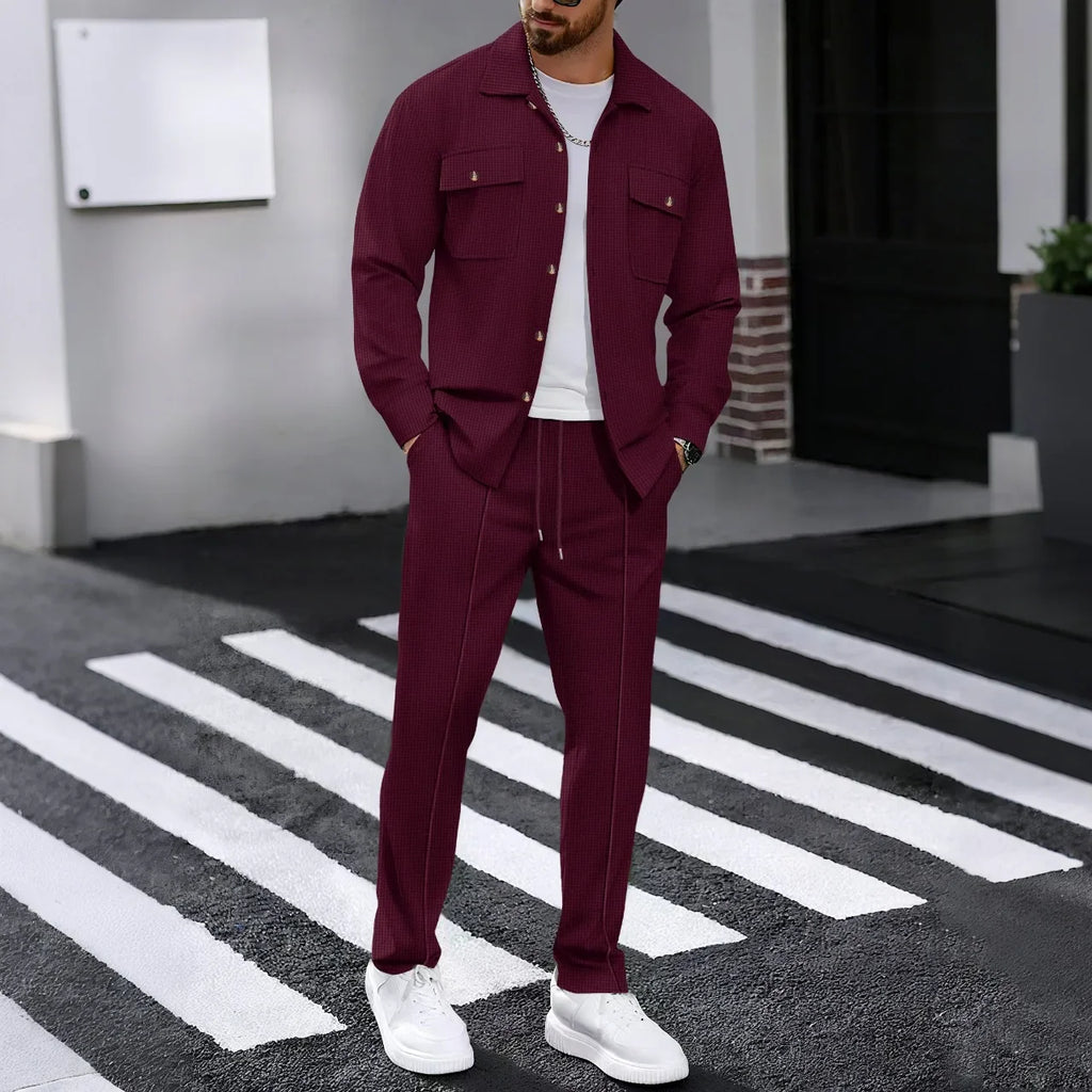 Knit Set Button Shirt