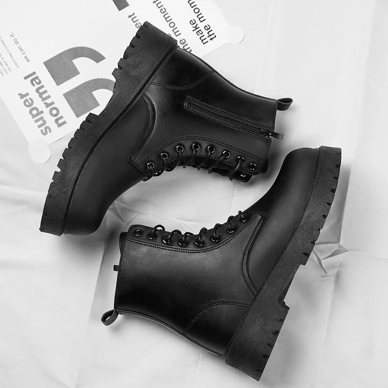 Apex Leather Combat Boots