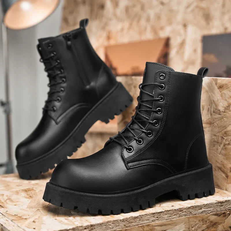 Apex Leather Combat Boots