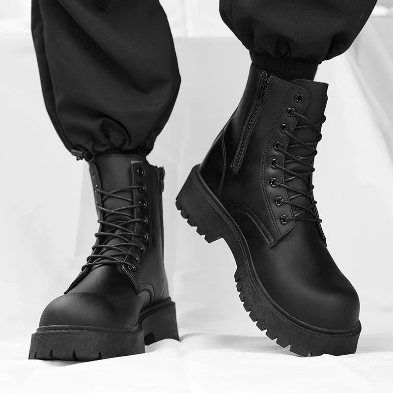 Apex Leather Combat Boots