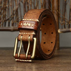Premium Brass Buckle Belt