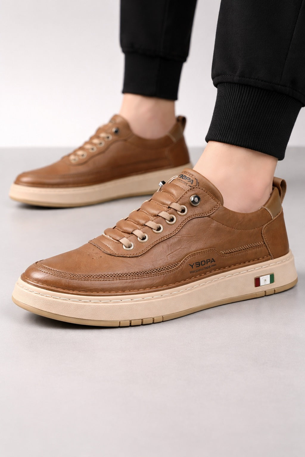 Leather Soft-Sole Shoes