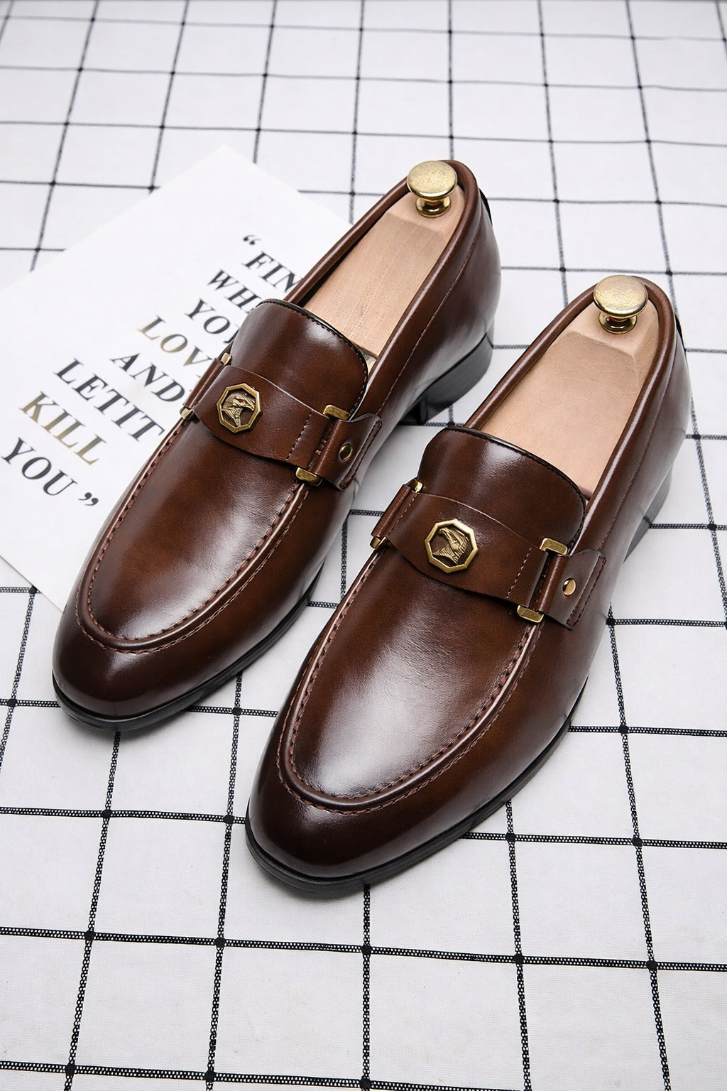 Pointed-Toe Business Loafers