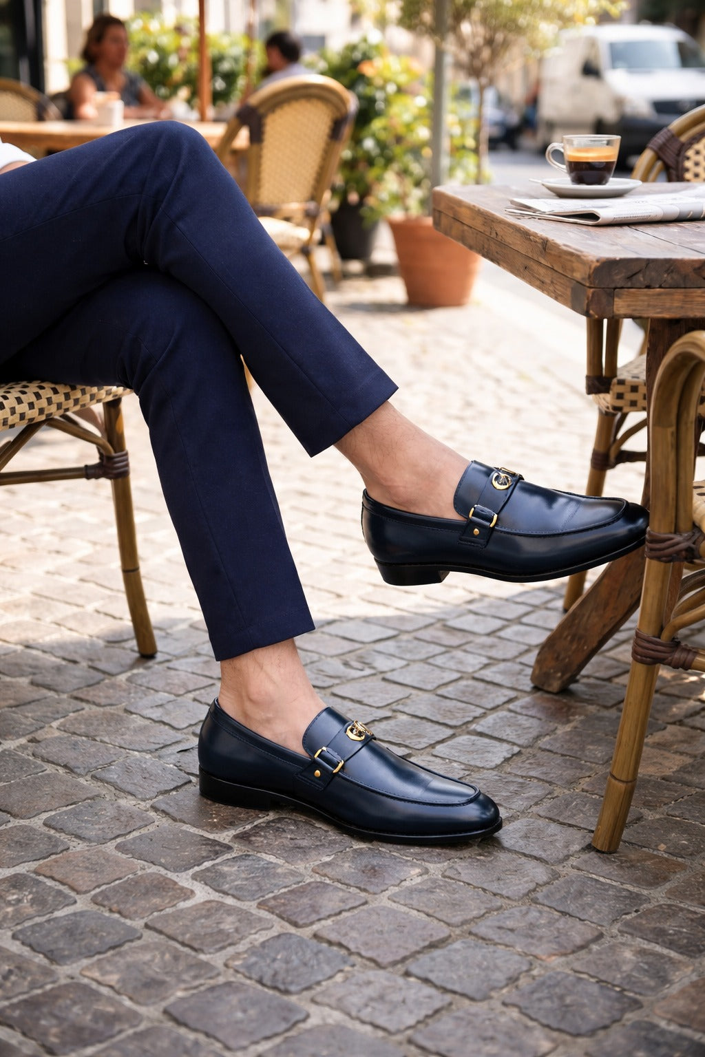 Pointed-Toe Business Loafers
