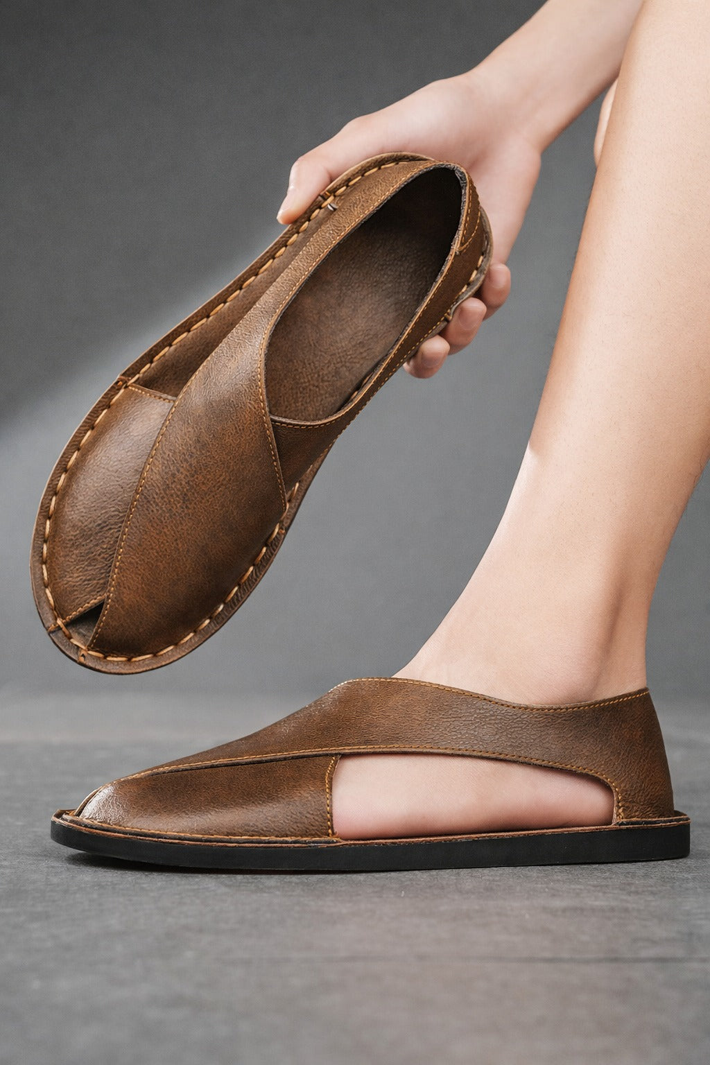 Leather Summer Beach Sandals