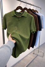 Cotton Knit Polo Shirt