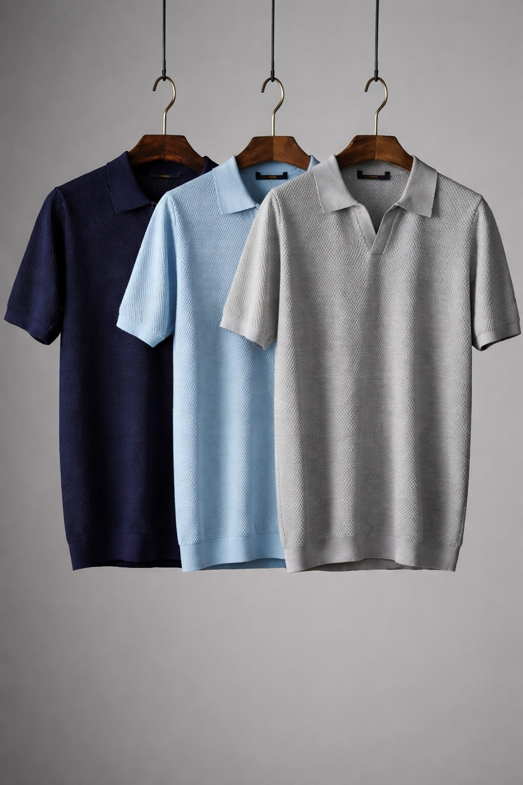 Cotton Knit Polo Shirt
