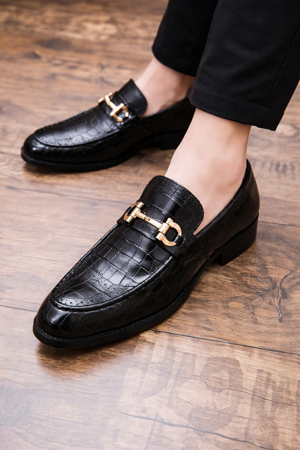 Patent Leather Slip-On Loafers