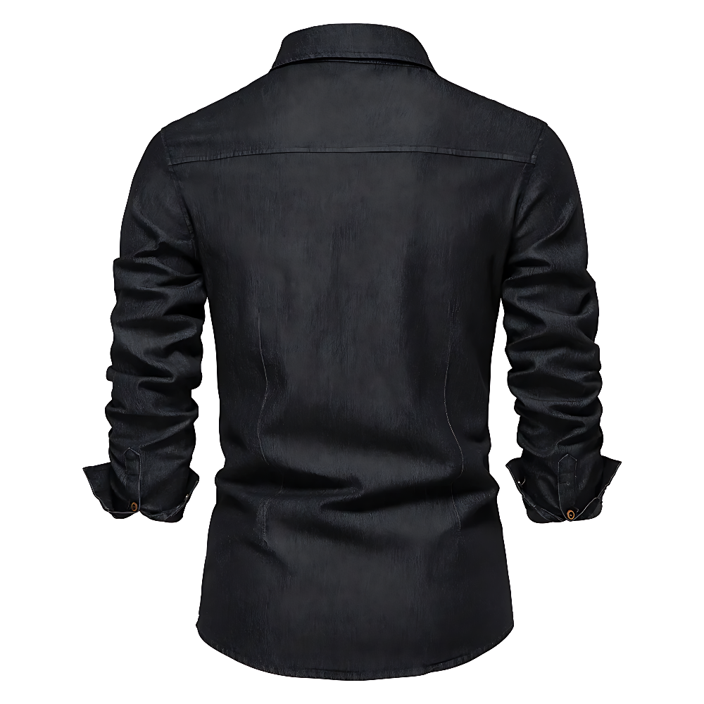 AdaptiveFit Cotton Denim Shirt