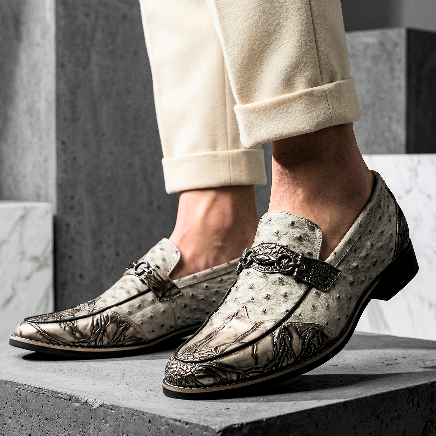 Alessio Genuine Leather Loafers