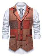 Elegant Patchwork Waistcoat
