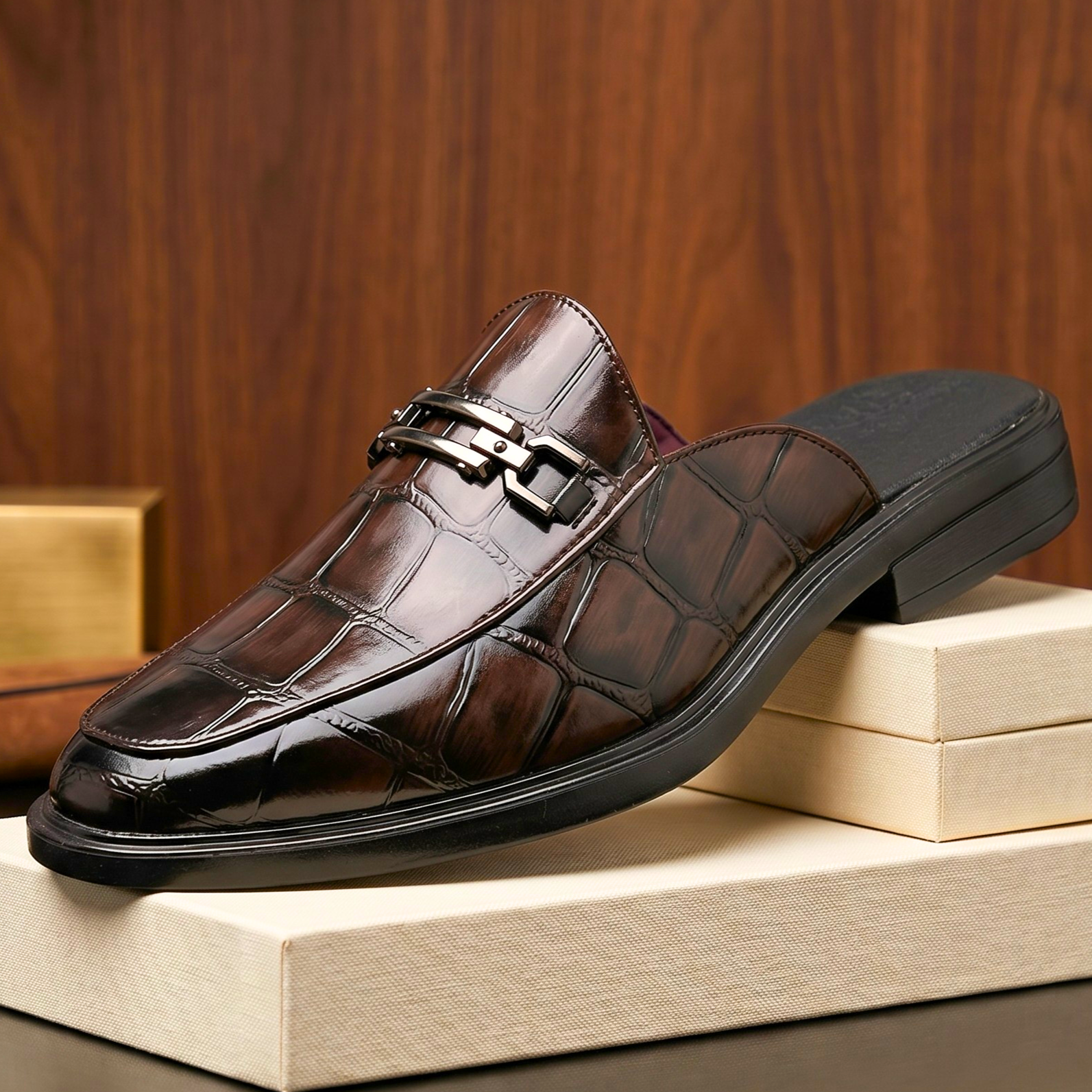 Alexander Leather Mules