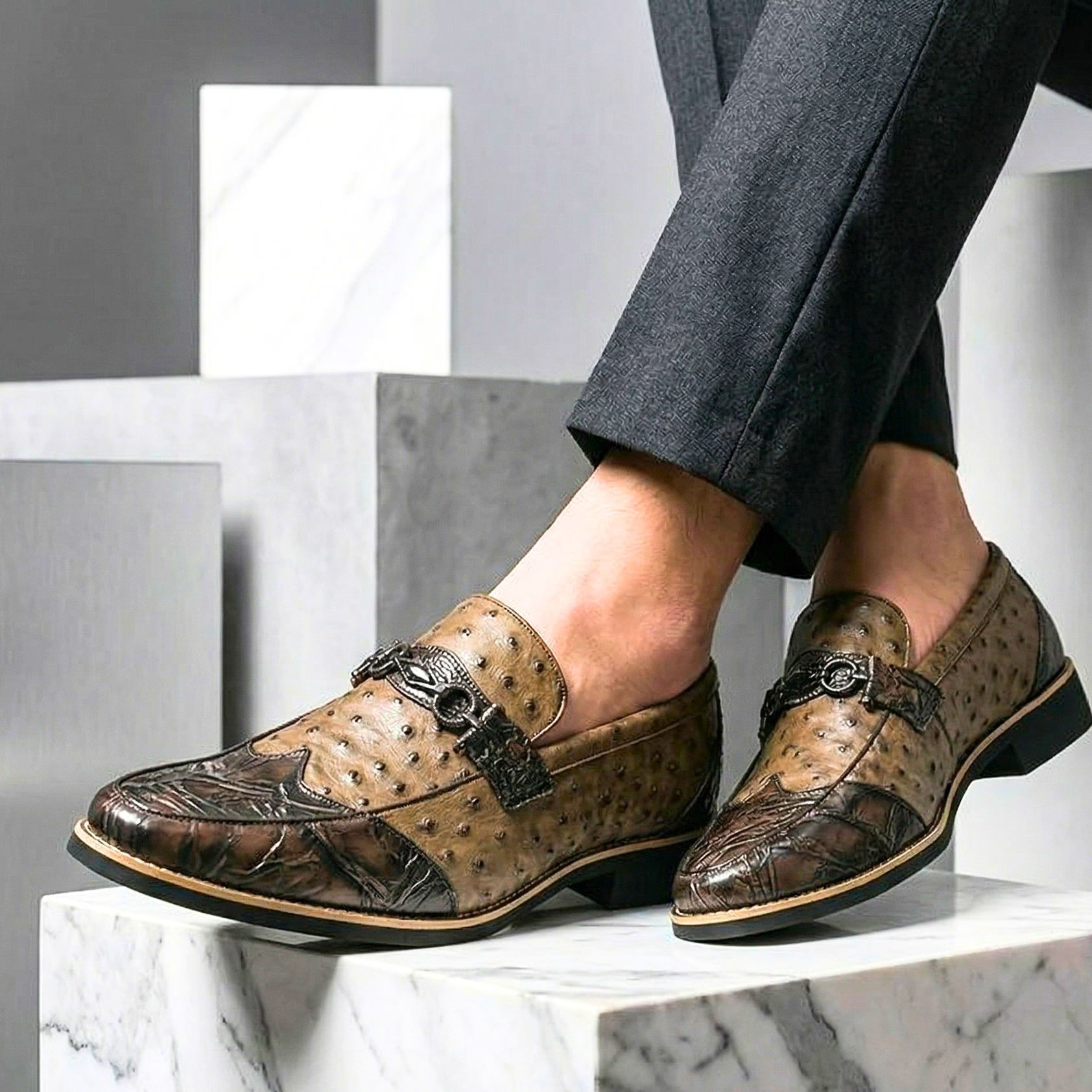 Alessio Genuine Leather Loafers